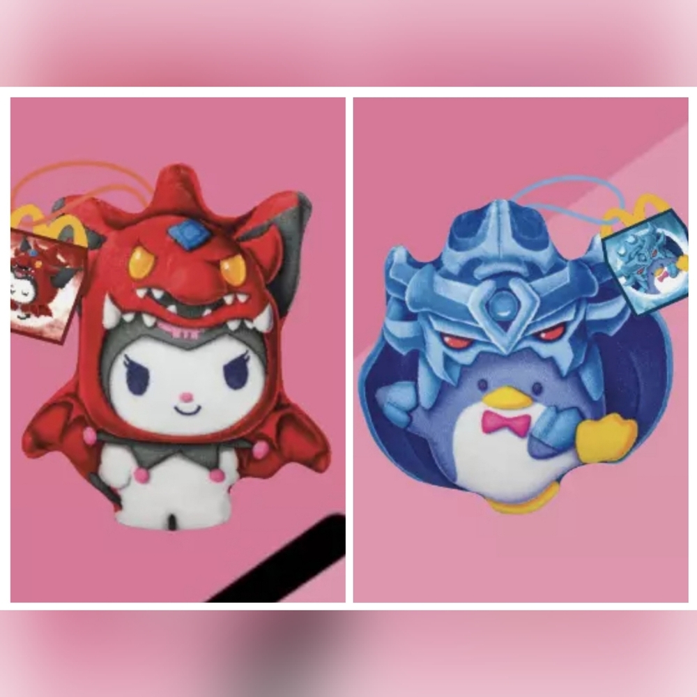 Yu-Gi-Oh Hello Kitty McDonald's Collab Kuromi x Sliffer and Tuxedosam x Obelisk